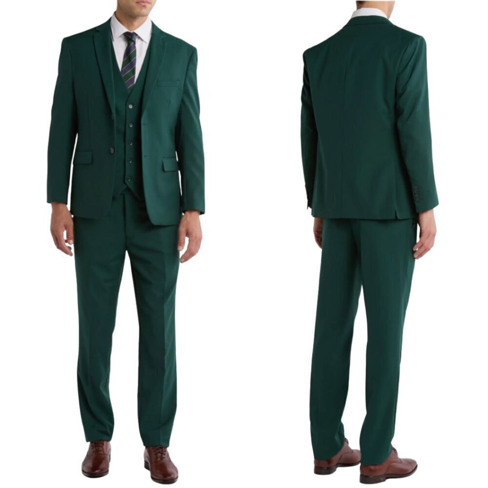 Braveman Slim Fit Sport Coat Blazer Dinner Jacket Men's 46R Green Formal NWT